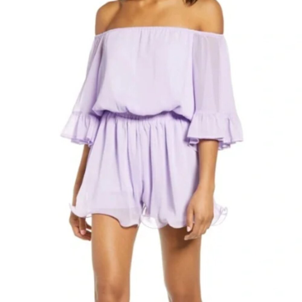 Endless Ross Purple Ruffled Romper - Picture 8 of 8